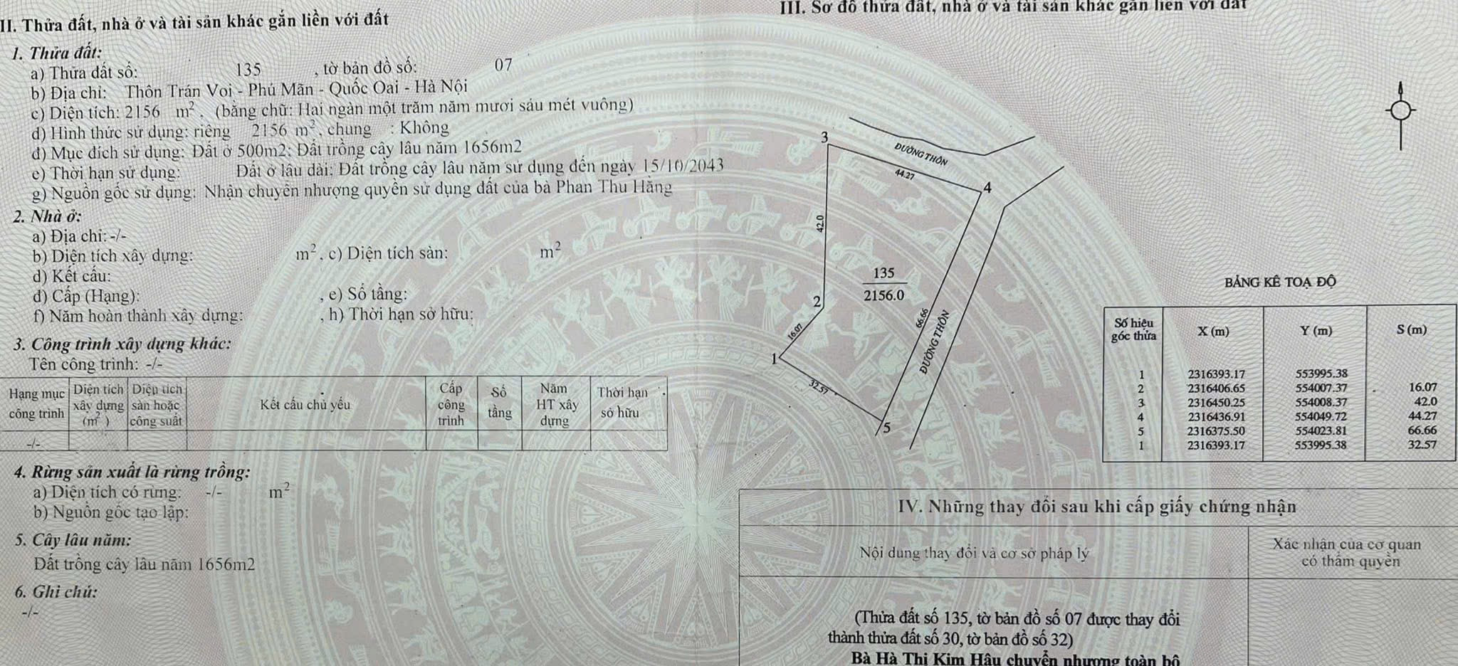 2156m2 giá 8.8 Phú Mãn Quốc Oai Hà Nội . Giá thương lượng  . Chính chủ bán