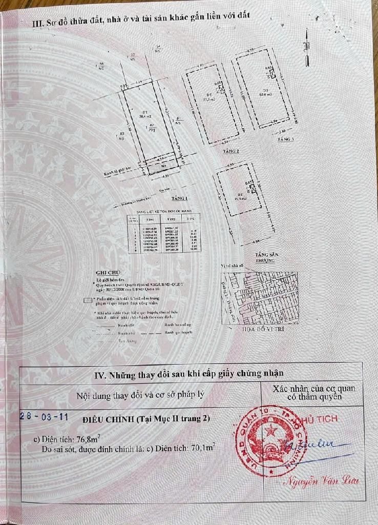 HXH LÝ THƯỜNG KIỆT Q10 - NGAY NHÀ THI ĐẤU PHÚ THỌ – 75M² (5x15) – 4 TẦNG – GIÁ 14,2 TỶ TL 💥