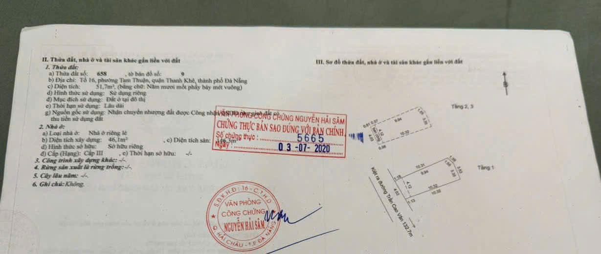 📌📌📌LÀM VIỆC TRỰC TIẾP GIÁ TỐT !!! Bán nhà 3 tầng kiệt Trần Cao Vân