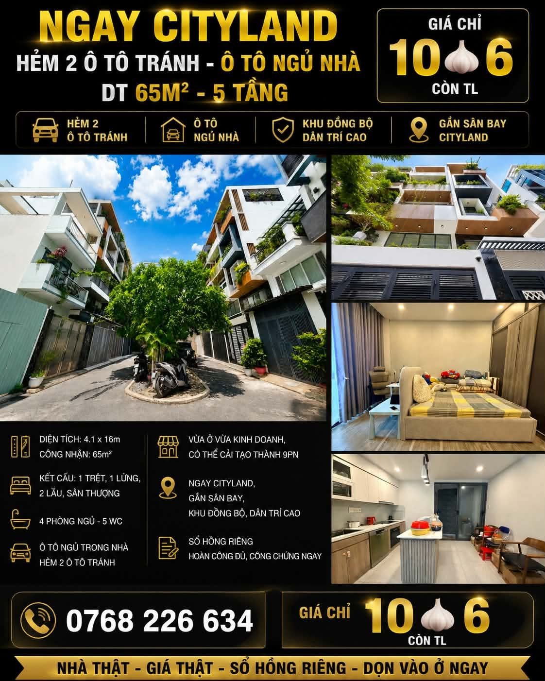 Bán Nhà riêng 65m2 có sẵn 65 m2 thổ cư giá 10.6 tỷ tại Đường Quang Trung Phường 11 Quận Gò Vấp TP. Hồ Chí Minh