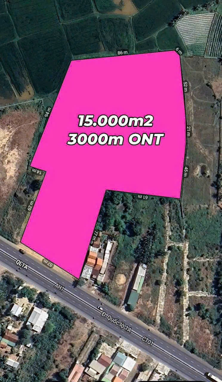 🔥 EM CHÍNH CHỦ BÁN 15.000m² ĐẤT KHU KINH TẾ VÂN PHONG ĐẸP,  MẶT TIỀN QUỐC LỘ 1A – NINH AN, NINH HÒA – KHÁNH HÒA 🔥