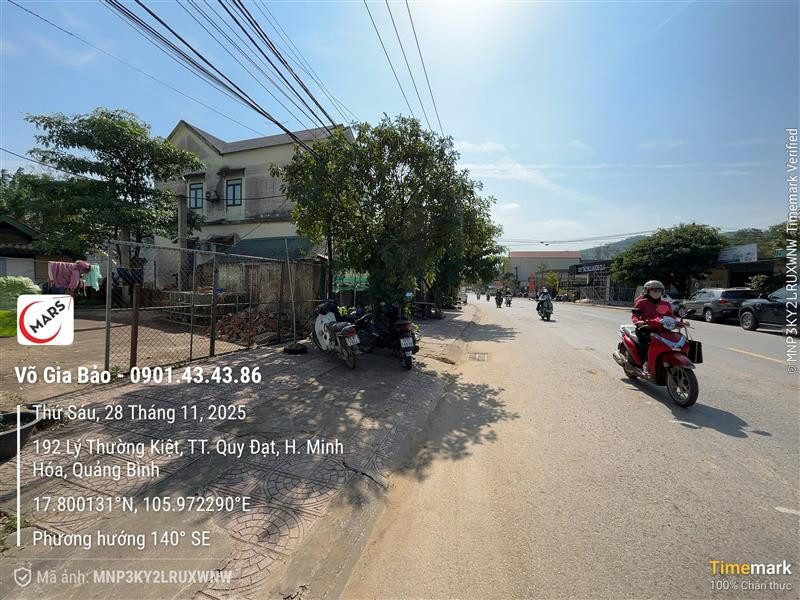 CHÍNH CHỦ BÁN ĐẤT MẶT TIỀN 
QL12A, QUY ĐẠT, MINH HÓA.