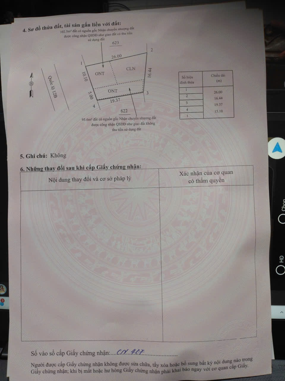 Bán đất ql 12b