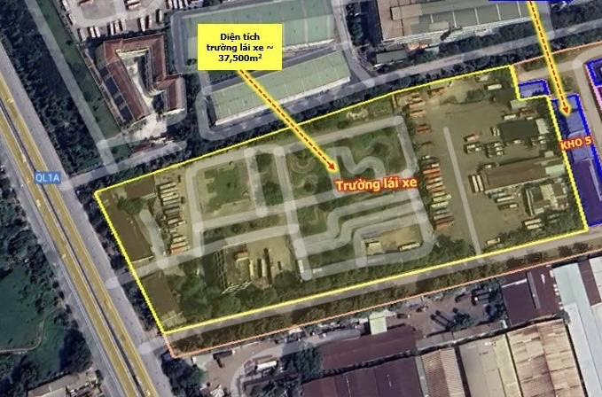Cho thuê văn phòng, trường lái, kho bãi xe  Ql 1A, Bình Tân,Giá 20k/m2, DT 37500m2