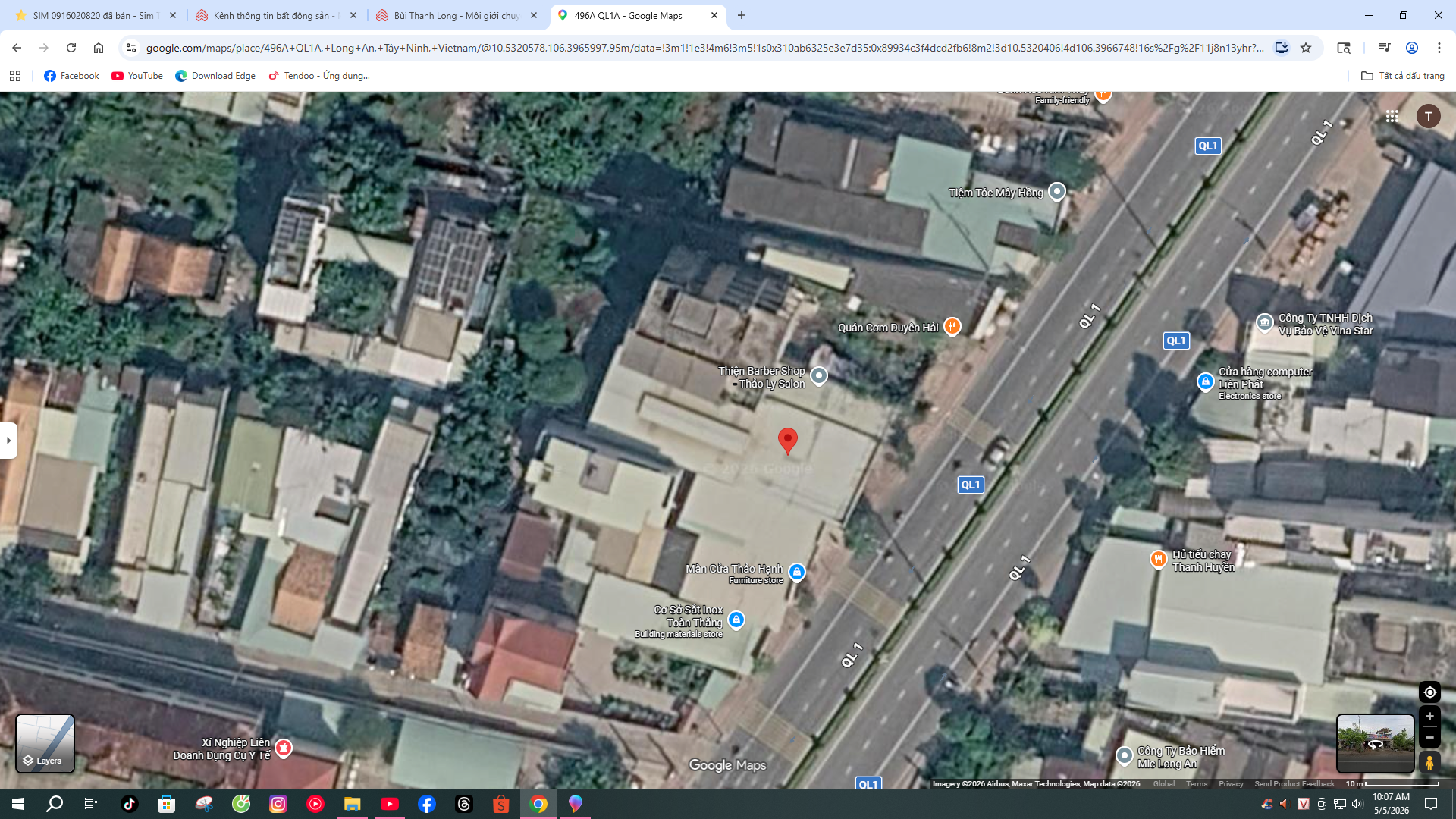 Bán nhà 485m² full thổ cư ngang 13m giá 15 tỷ tại Đường Quốc Lộ 1A Phường Long An