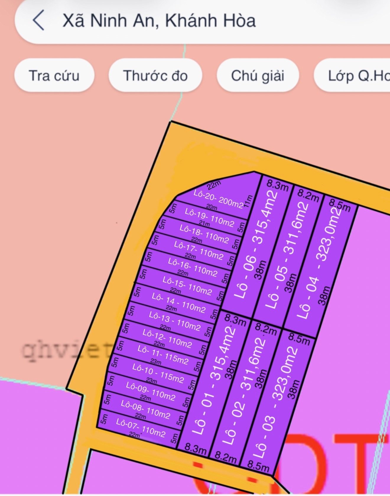 Bán đất full thổ phân lô