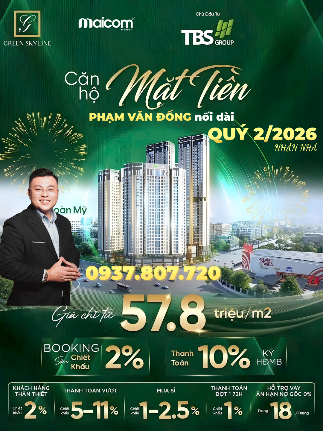 CĂN HỘ MẶT TIỀN PHẠM VĂN ĐỒNG, QUÝ 2/2026 NHẬN NHÀ, CHỈ VỚI 400 TRIỆU SỠ HỮU ĐƯỢC 2PN
