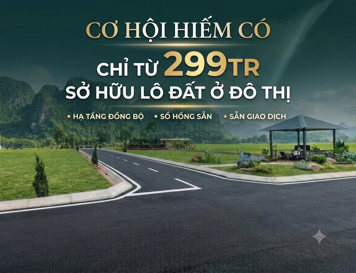 CHỈ TỪU 299TR SỞ HỮU ĐẤT NỀN TẠI THỊ TRẤN, VEN CÁC KHU CÔNG NGHIỆP ĐANG TRIỂN KHAI