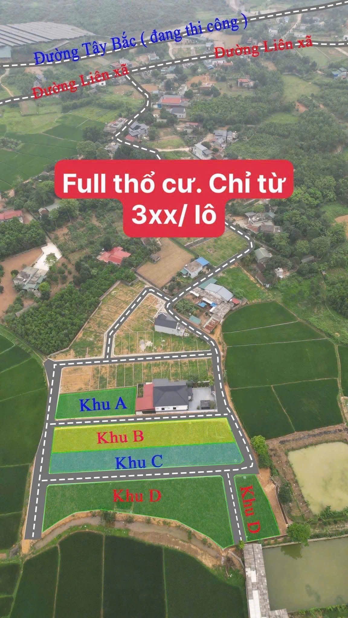 🔥 Chỉ hơn 300 TRIỆU sở hữu ngay đất gần trung tâm kinh tế Ba Đồi – Lạc Thủy