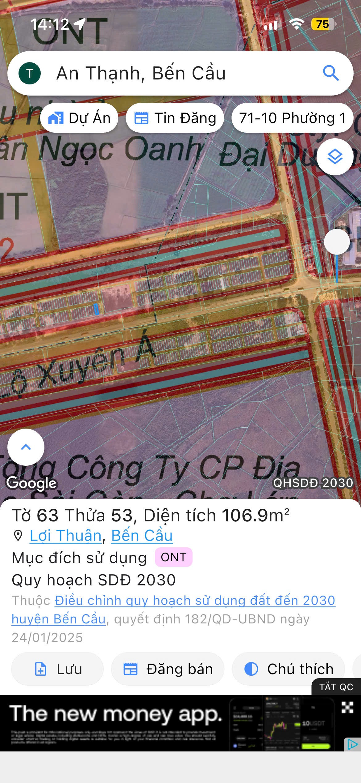 Bán đất mặt tiền Xuyên Á QL22B
