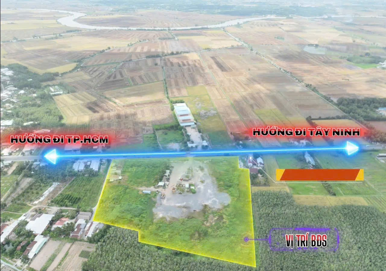 Mặt tiền đường quốc lộ 22b cẩm giang gò dầu Tây Ninh