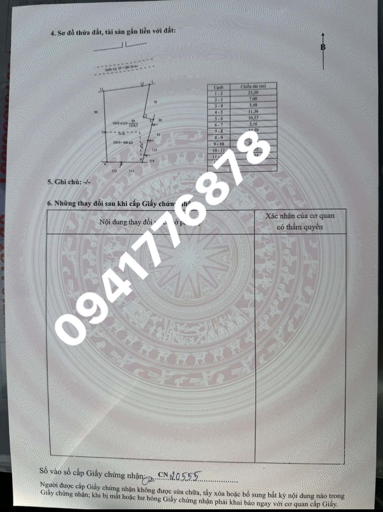 Bán đất 1528m² có sẵn 840m² thổ cư ngang 27,55m giá 20 tỷ tại Đường Quốc Lộ 29 Xã Krông Năng