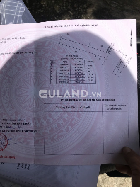 Bán đất mặt tiền đường QL55B, gần nút giao Sông Phan