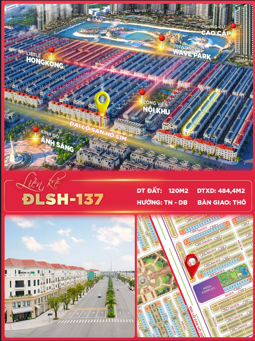 👑 SHOPHOUSE ĐẠI LỘ SAN HÔ – SIÊU PHẨM 484M² XÂY DỰNG CỰC HIẾM