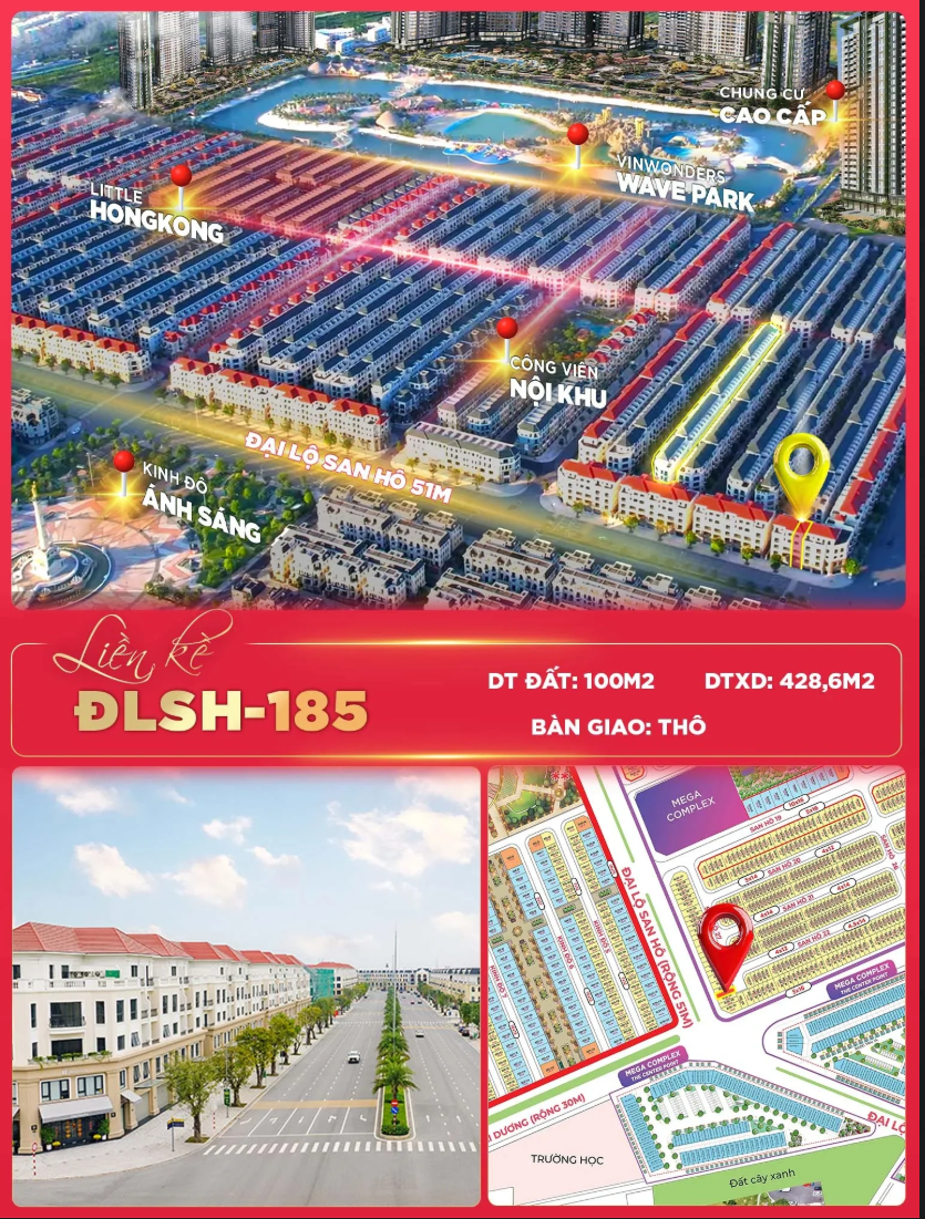 🚨 QUỸ ẨN ĐƯỜNG LÀNG SAN HÔ – SHOPHOUSE GẦN 430M² XÂY DỰNG CỰC HIẾM