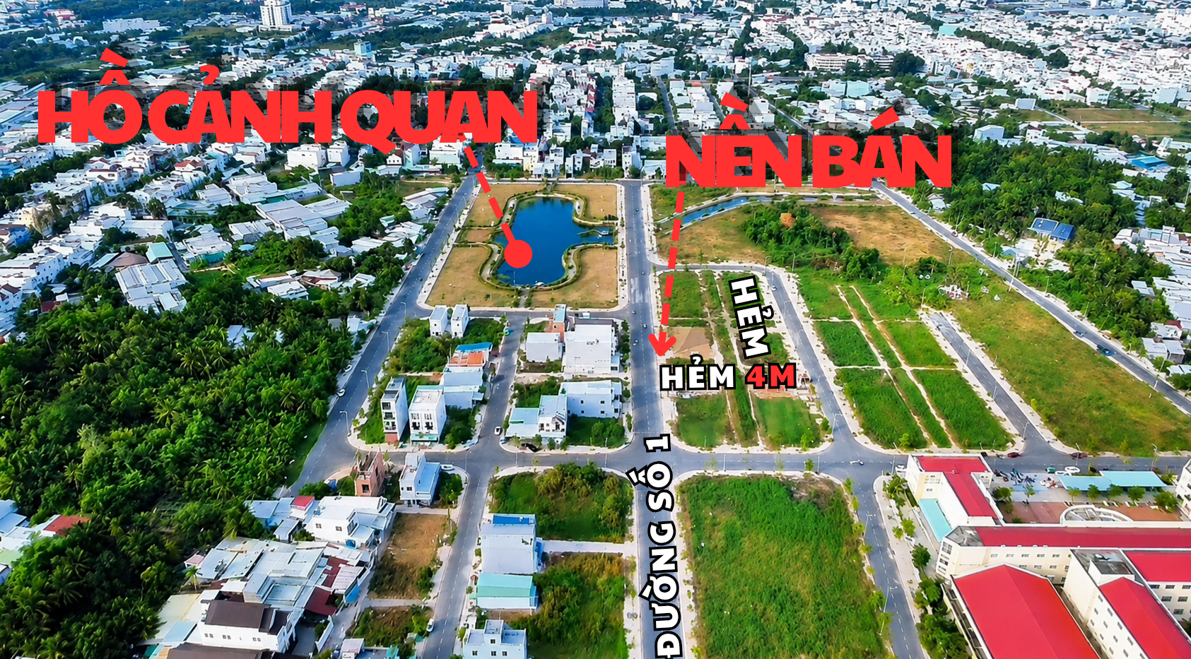 ❌️NỀN 3 MẶT TIỀN CẠNH BÊN HỒ CẢNH QUAN TRỤC CHÍNH ĐƯỜNG SỐ 1 KHU TĐC AN BÌNH