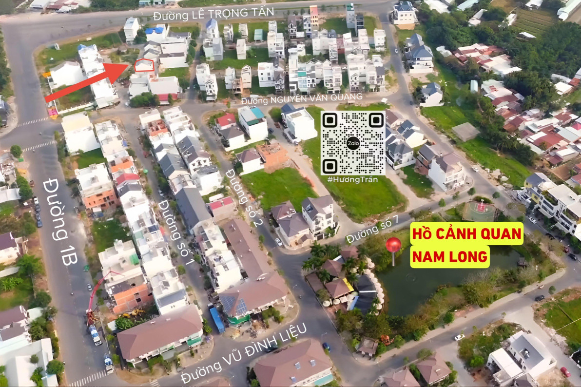 BÁN NHÀ 3 TẦNG NGAY ĐỐI DIỆN CÔNG VIÊN NAM LONG, MẶT TIỀN ĐƯỜNG SỐ 1, KDC NAM LONG 1