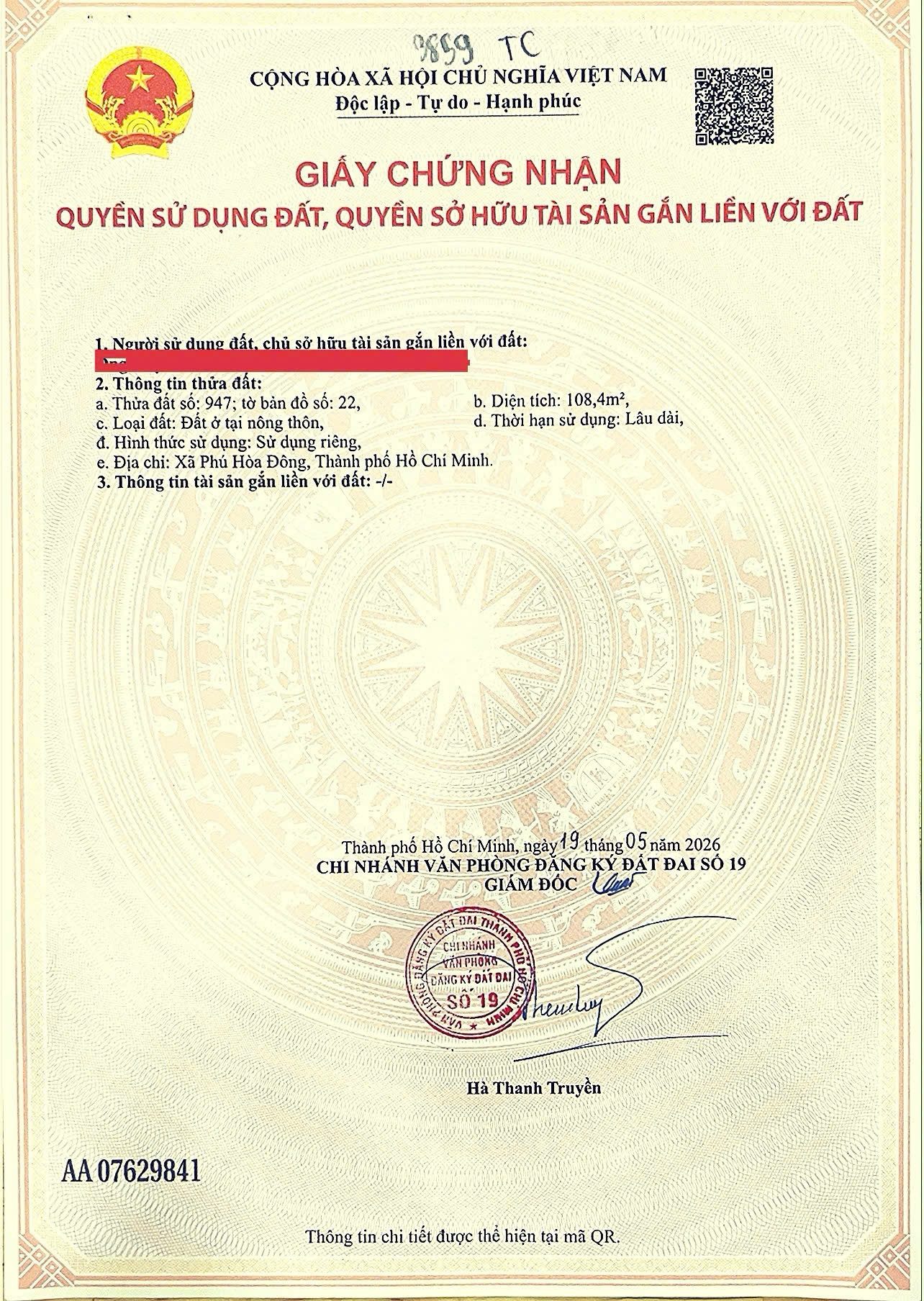 bán nhanh 2 lô trong KDC Golden City ( cánh đồng diều Tân Thạnh Tây ), Củ Chi