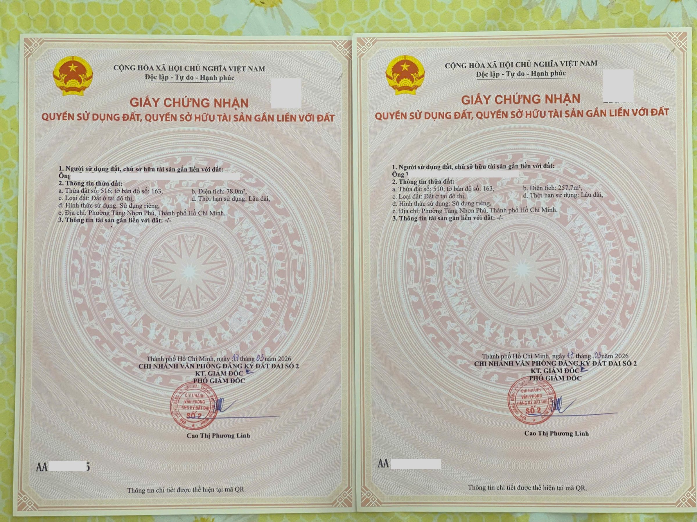 Bán đất 335,7m² full thổ cư ngang 10m giá 20.8 tỷ tại Đường số 138 Phường Tăng Nhơn Phú