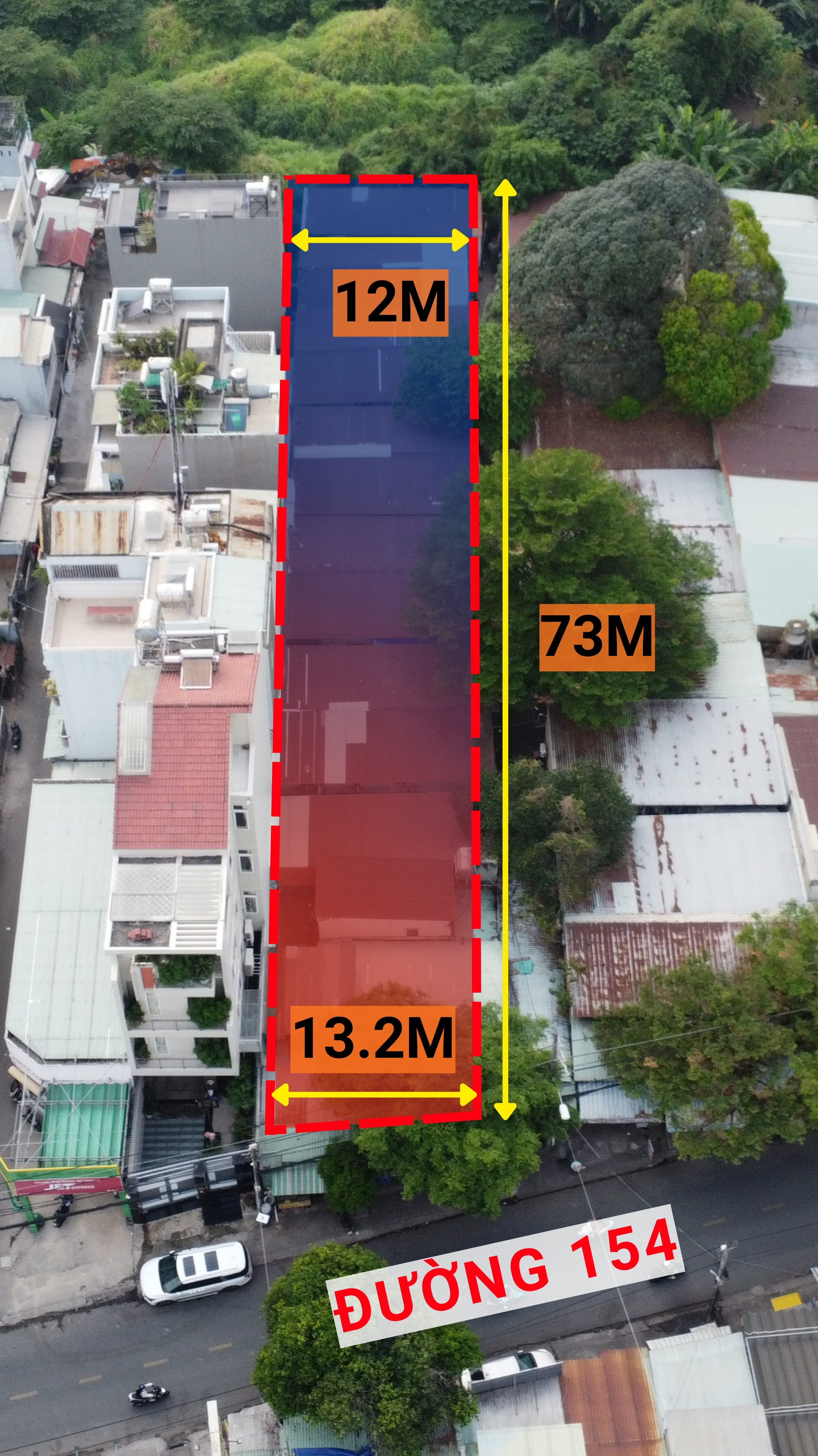 Đất mặt tiền đường 154 Thủ Đức có sẵn dãy trọ, 929 mét vuông, sát Làng Đại học, giá 55 tỷ