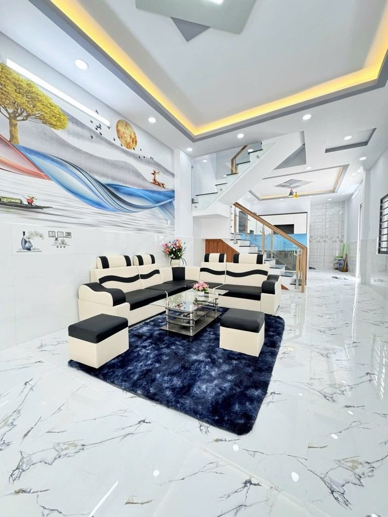 Chủ gấp Bán trước tết nhà mặt tiền đường 16A kế bên khu Gò Xoài - 2 tầng - 68m² - full nội thất - giá 6.45 tỷ TL