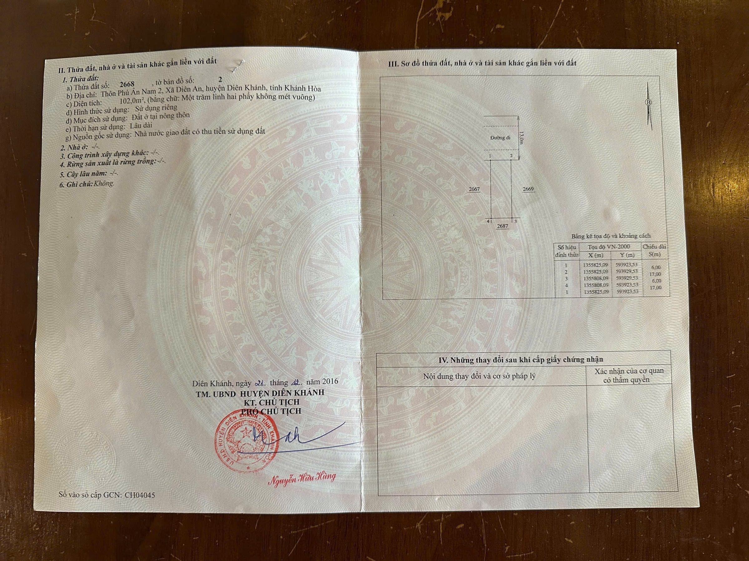 BÁN LÔ ĐẤT KĐT PHÚ ÂN NAM 2 , ĐƯỜNG SỐ 20 . DT 102m2 , FULL THỔ , NGANG 6m . GIÁ 3 TỶ 250 TRIỆU