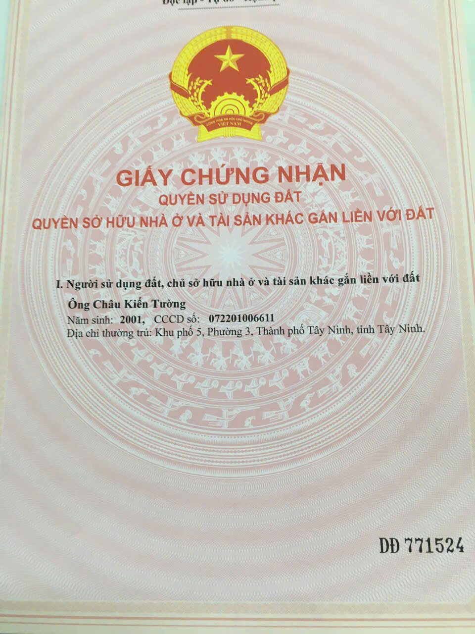 Bán đất trồng cây hằng năm, vị trí sát khu đô thị mới phường Ninh Thạnh (Dự án The Heritage)