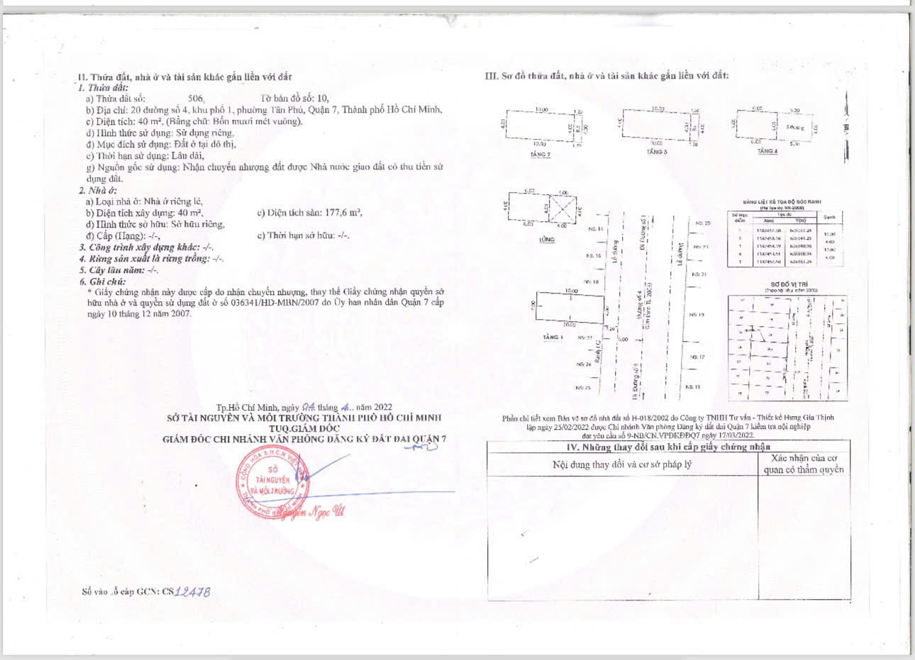 Bán nhà Mặt tiền Đường số 4, P.Tân Phú, Quận 7 – Giá 12,6 tỷ