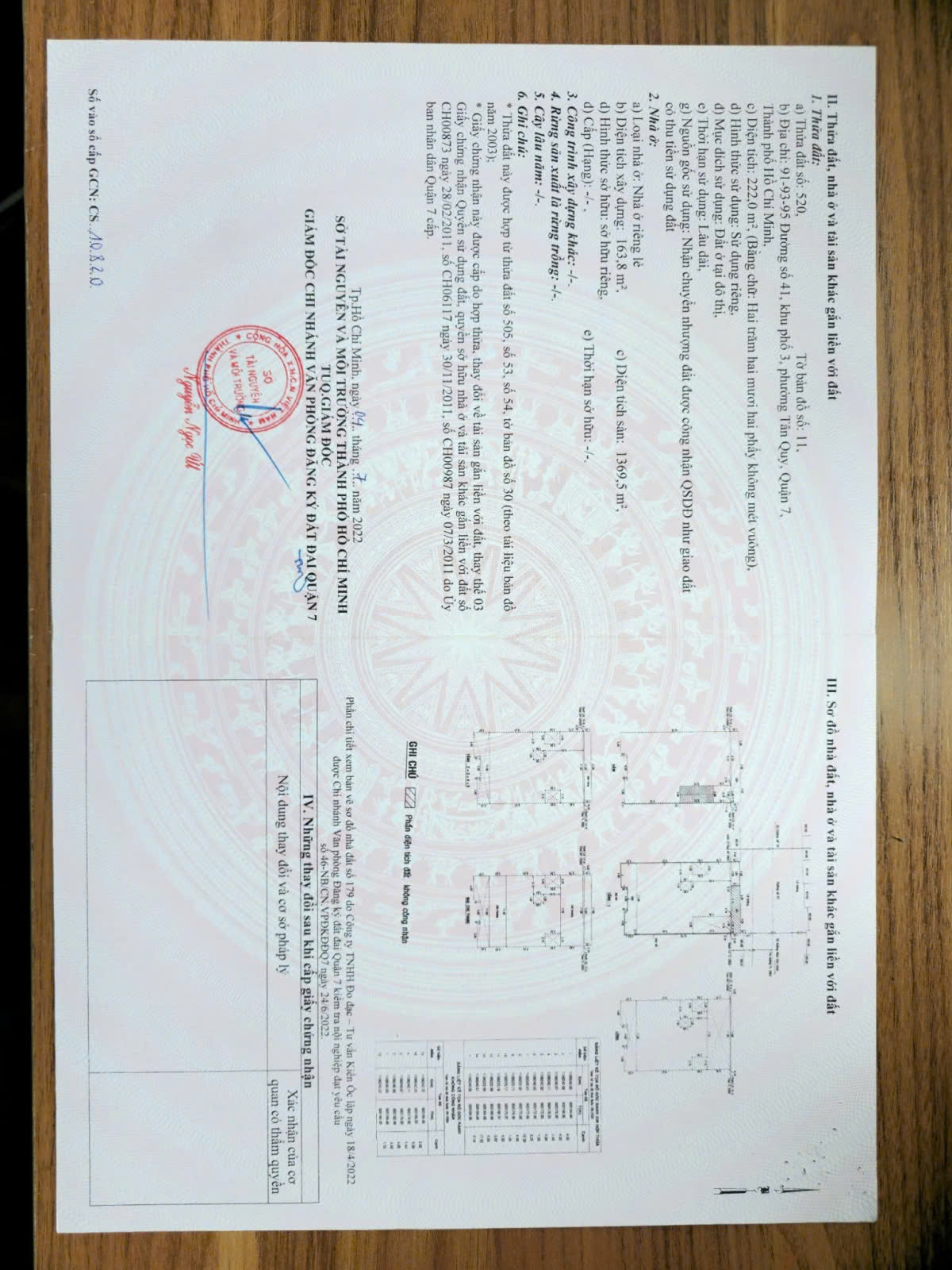 Bán CHDV Mặt tiền Đường số 41, P. Tân Quy, Quận 7 – Giá 78 tỷ