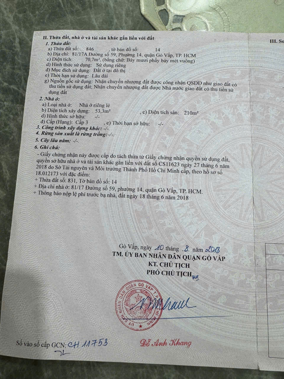 Bán nhà Hẻm Đường Số 59, Phường 14, Quận Gò Vấp – Giá 22,5 tỷ