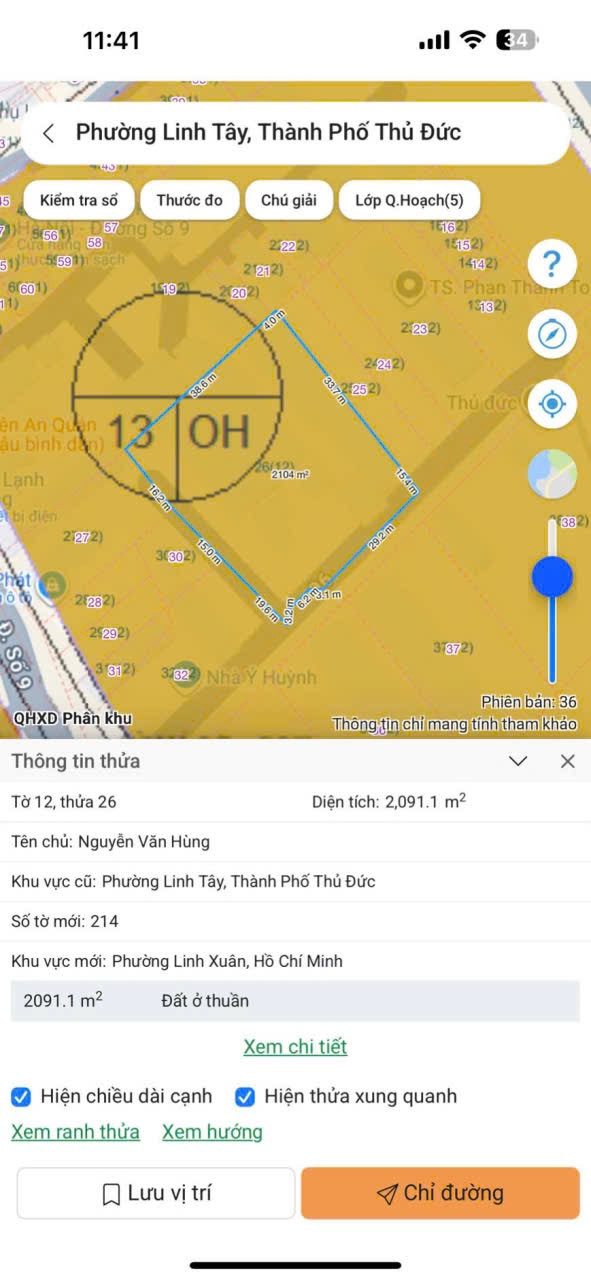 BÁN ĐẤT ĐƯỜNG SỐ 9, LINH TÂY - 2100m2 FULL THỔ - GIÁ 96 TỶ TL