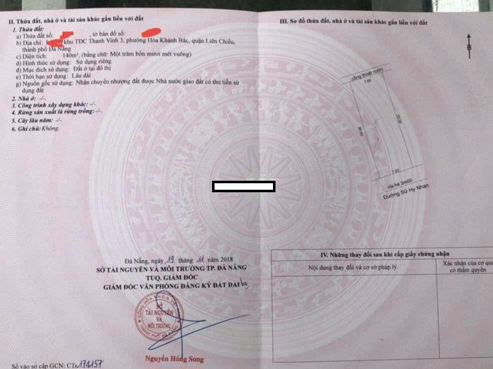 Bán đất MT Sử Hy Nhan Hòa Khánh Bắc 📌📌📌LÀM VIỆC TRỰC TIẾP GIÁ TỐT !!!