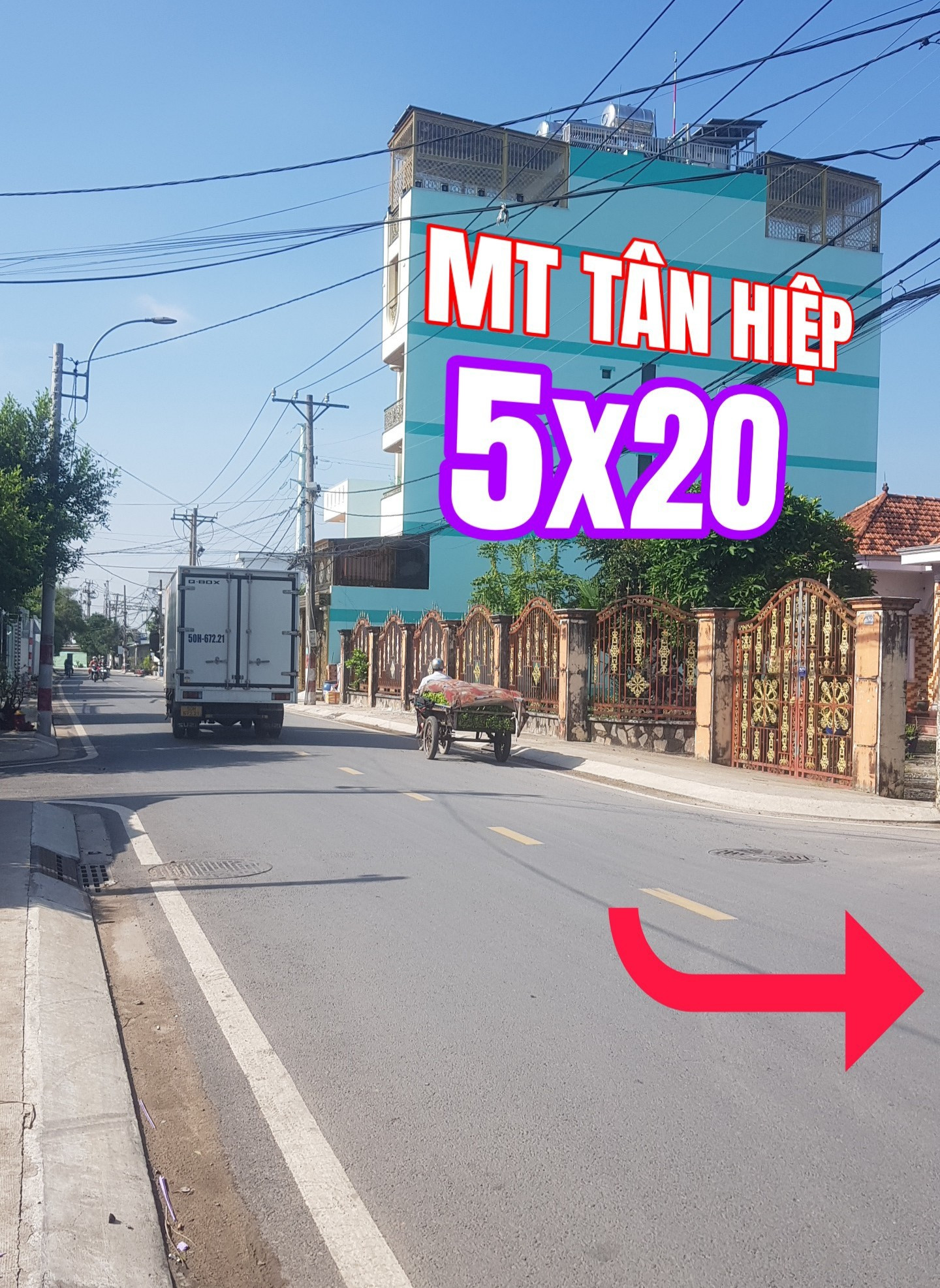 🛑MẶT TIỀN TÂN HIỆP- HÓC MÔN 2 LÔ SỔ 2025 ĐẸP 7TY5/ 2LO lấy 1 lô 3ty850