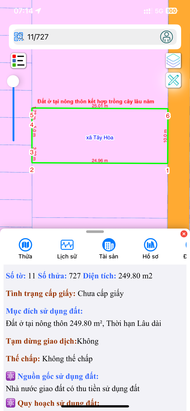Mình chủ cần bán đất 10x25 thổ cư toàn bộ