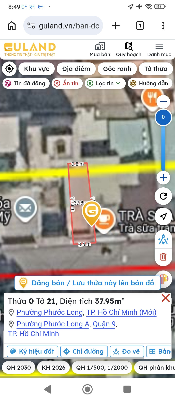 Bán nhà 38m² có sẵn 37.95m² thổ cư ngang 3.4m giá 3 tỷ tại Đường Tây Hòa Phường Phước Long