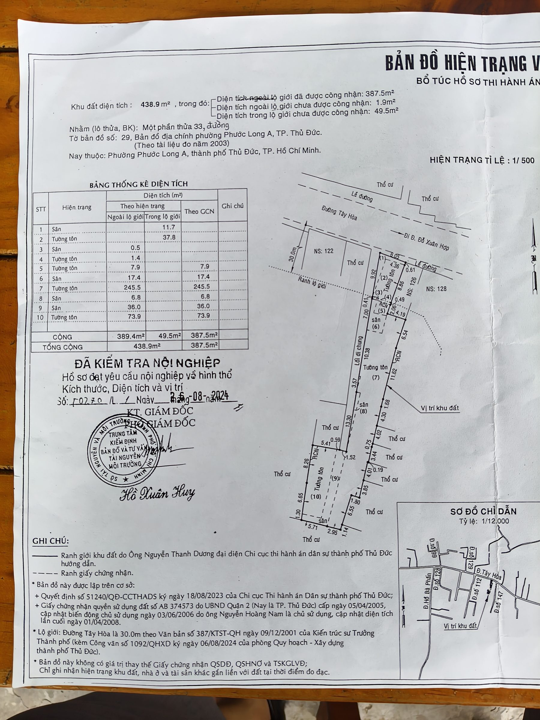 Bán nhà 387m² full thổ cư ngang 5m giá 50 tỷ Ngân hàng cho vay 42 tỷ tại Đường Tây Hòa Phường Phước Long