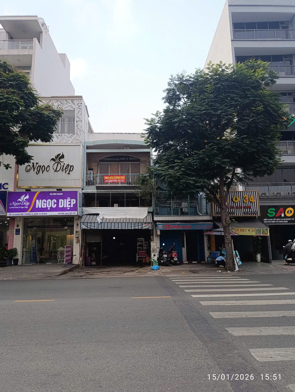 Bán nhà Mặt tiền Thành Thái, P. 12, Q. 10 – Giá 57 tỷ