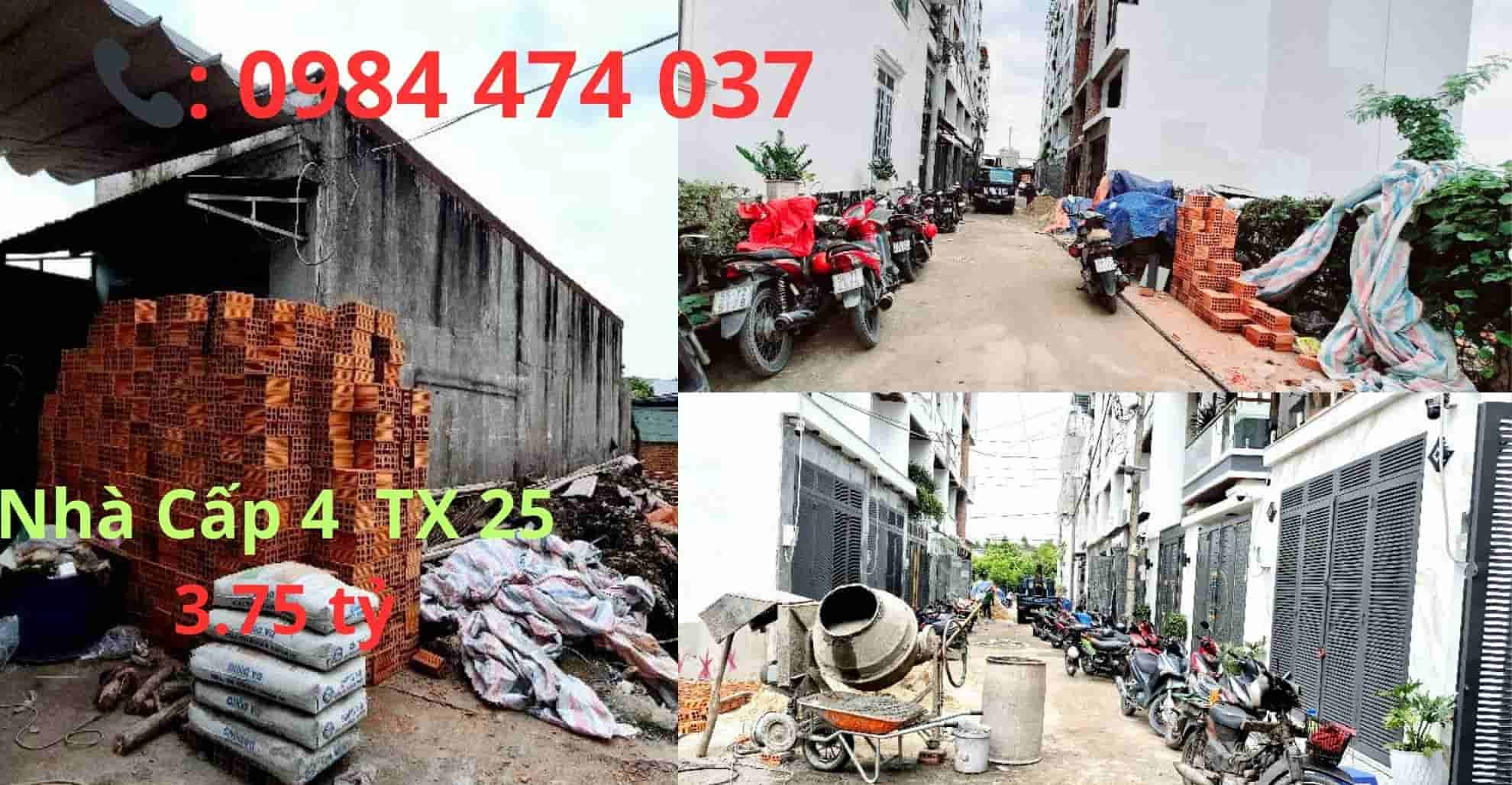 Bán đất thạnh xuân 25 quận 12 hẻm xe tải 52m2 – Khu phân lô, tiện xây mới, giá 3.75 tỷ TL