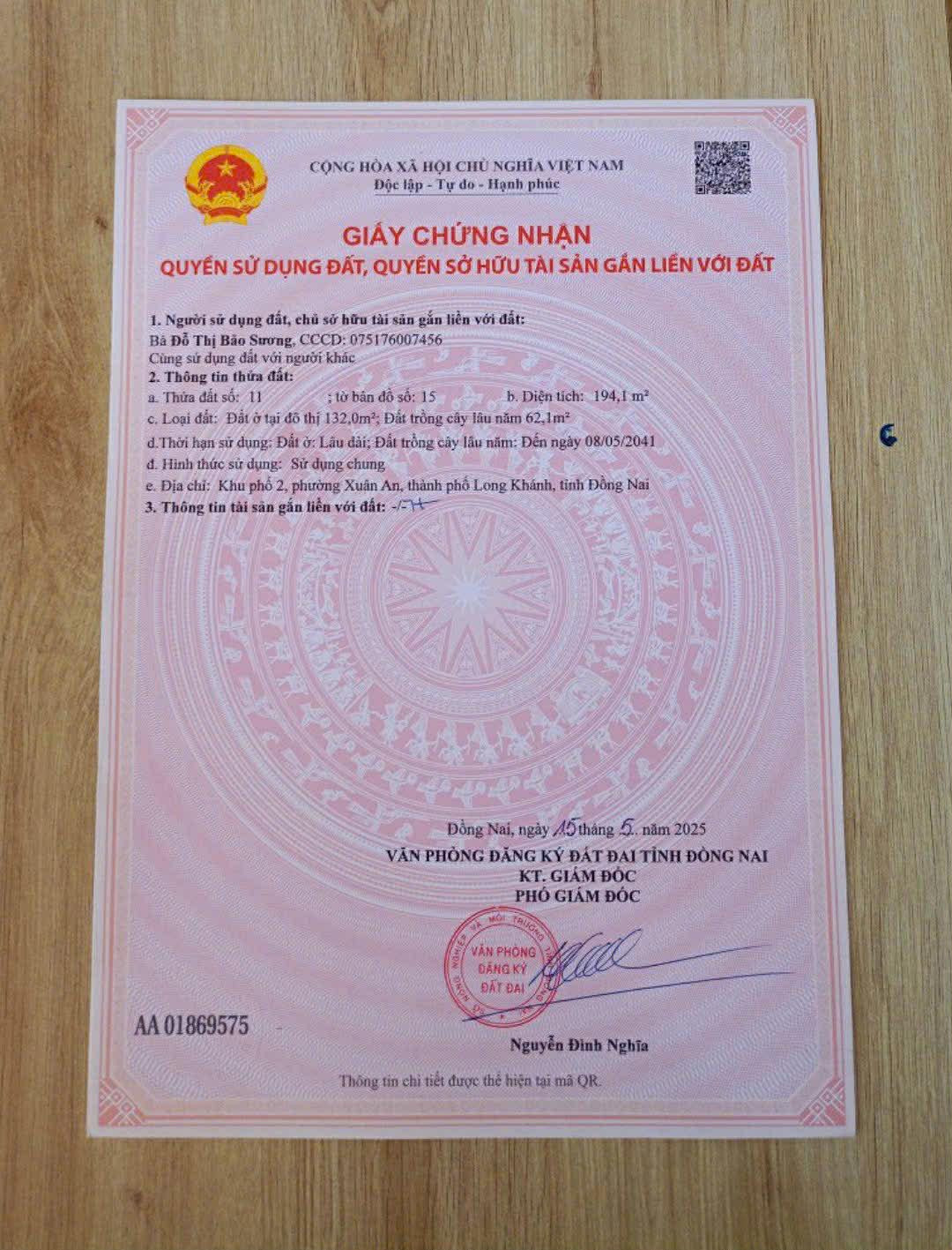 Cần bán nhà Giá tốt sát đường Thích Quảng Đức, trung tâm thành phố Long khánh.