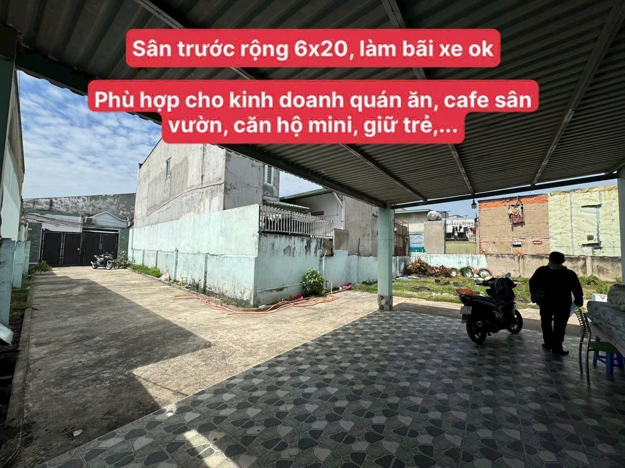 Bán Đất Ngộp Bank + tặng nhà cấp 4 đường Thủ Khoa Huân Thuận Giao.