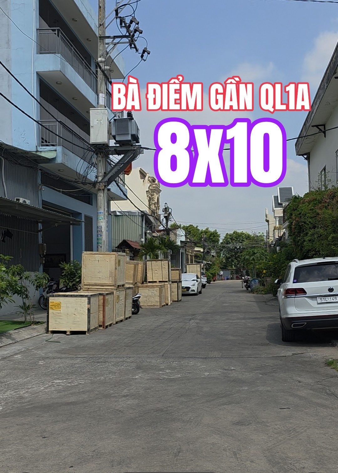 🔴Bán nhà kho giá tốt 8mx10m~ có sẵn 80m² thổ cư giá 4.55 tỷ tại Đường Tiền Lân Xã Bà Điểm