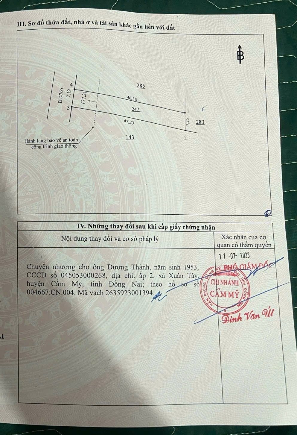 Bán đất Xuân Đông, Cẩm Mỹ - Có sẵn 100m2 thổ cư - Khu dân cư đông