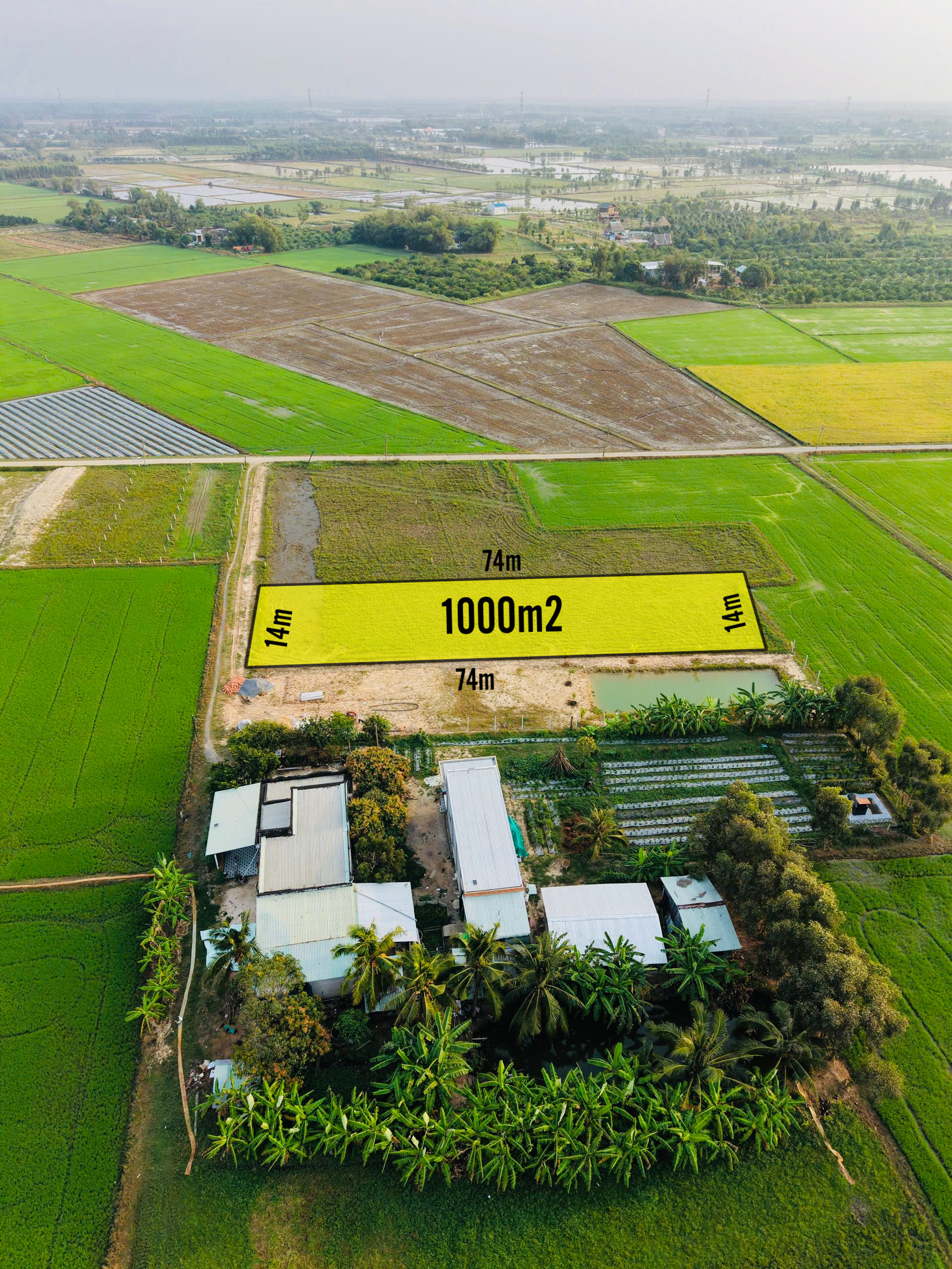 450tr (1000m2 đất lập vườn) bao sang tên, đất cách TP. HCM chi 38km
