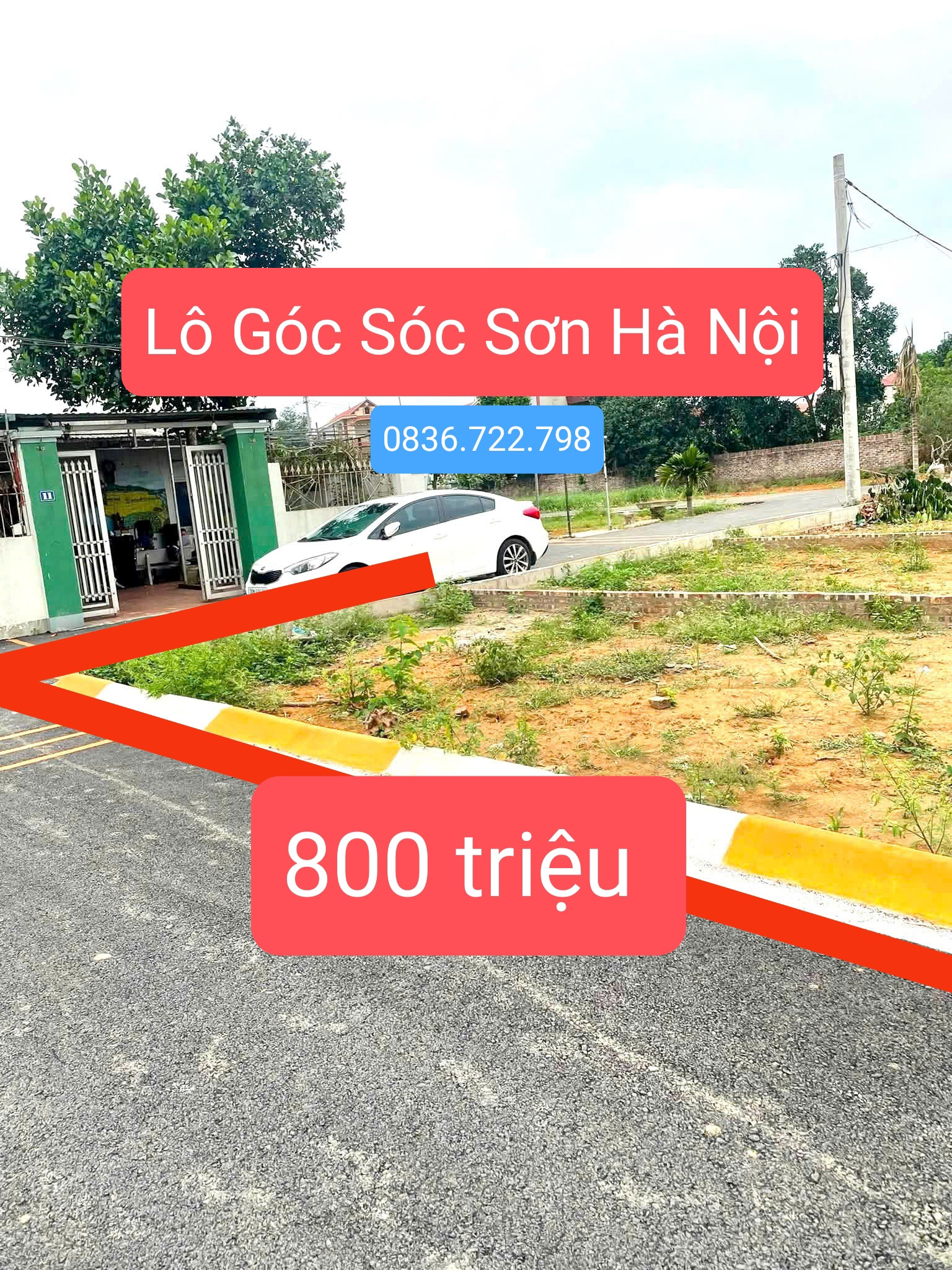 800 triệu 100m thổ cư sẵn sổ gần bến xe bus về TT Hà Nội