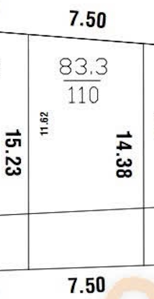 Mặt tiền 7.5 Dt 110m2 có 83m thổ xã Tân An Hội Củ Chi, gần Tl2 cách 300m sổ cầm tay, có thương lượng cho khách thiện trí