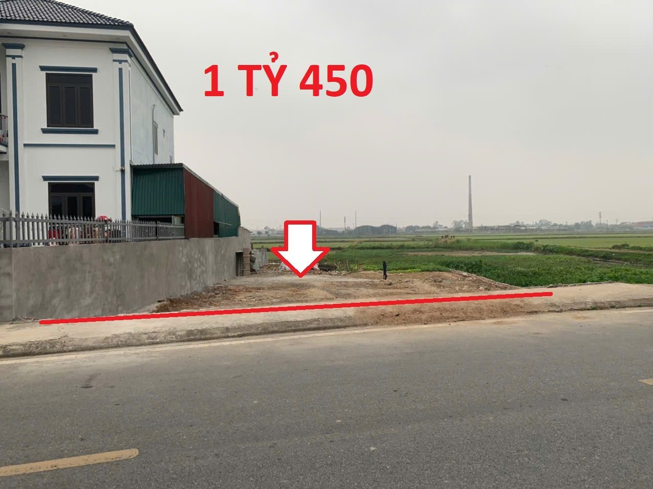 BÁN LÔ GÓC ĐẸP  NGAY SÁ T KCN VSIP, Gía Chỉ 1 Tỷ 450 Tr.