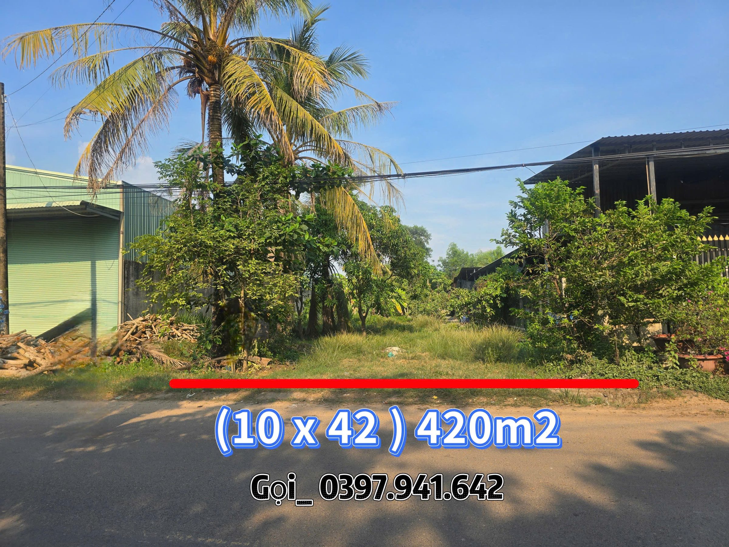 Bán lô đất mặt tiền KINH DOANH  10 x 42 ngay chợ, trường học An Tịnh Trảng Bàng-Gọi: 0397 941 642
