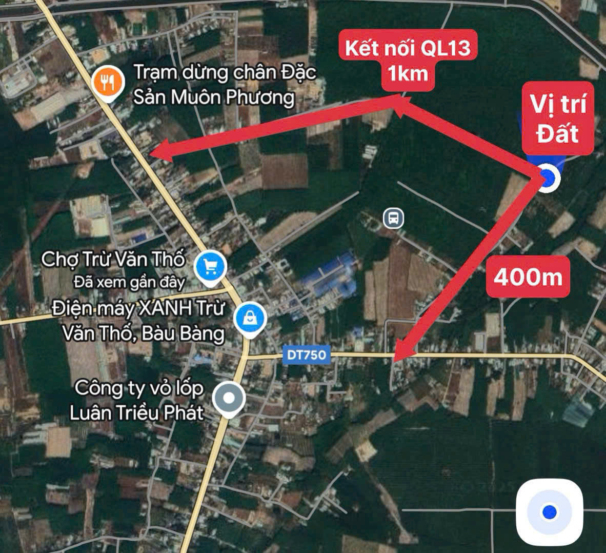 CHỦ NGỘP CẦN RA GẤP LÔ ĐẤT TẠI BÀU BÀNG THÀNH PHỐ HỒ CHÍ MINH, ĐƯỜNG NHỰA 8M VỚI GIÁ 950TR