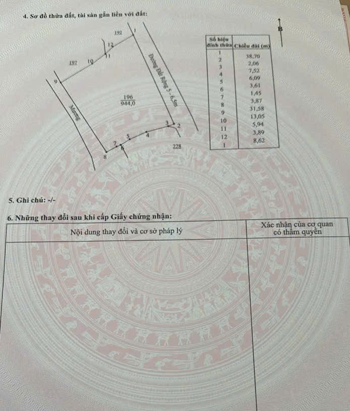 Chỉ cách KĐT Ven Vịnh Cam Ranh 4km, sở hữu ngay 944m² mặt tiền 39m đã lên 100% thổ cư