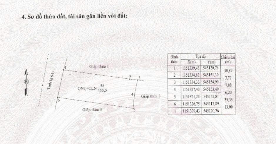 (AG07) ĐẤT MẶT TIỀN TỈNH LỘ 947 – VỊ TRÍ ĐẸP – ĐẤT VUÔNG VỨC